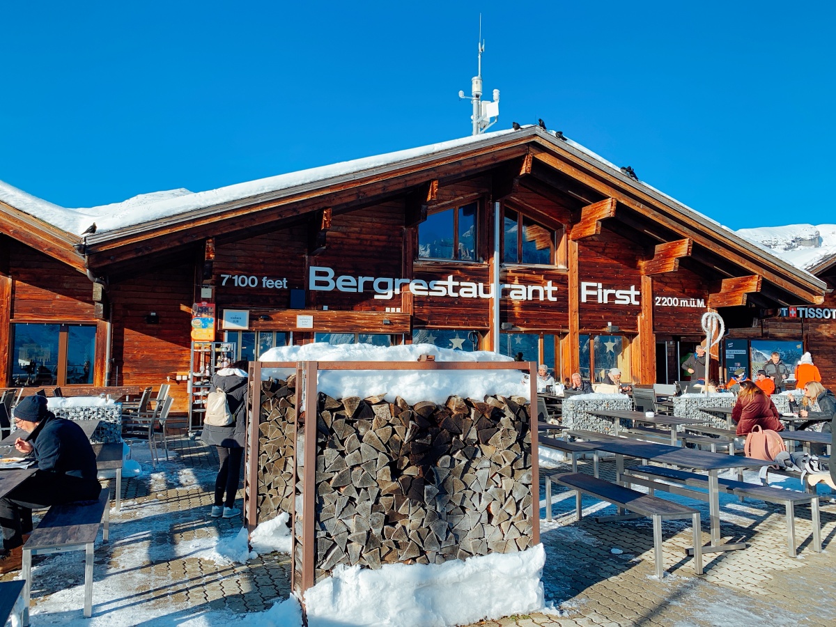 ♠ 瑞士食記│格林德瓦【Berggasthaus First 】- 菲斯特山上的餐廳