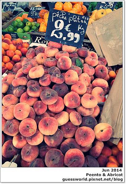 ♣ 法國食記【市場裡的蟠桃和杏桃】