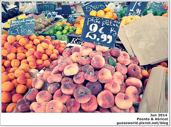 ♣ 法國食記【市場裡的蟠桃和杏桃】