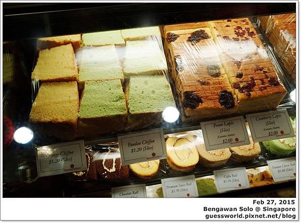 ♣ 新加坡食記｜樟宜機場【Bengawan Solo班蘭蛋糕】- 鬆軟又好吃的綠蛋糕