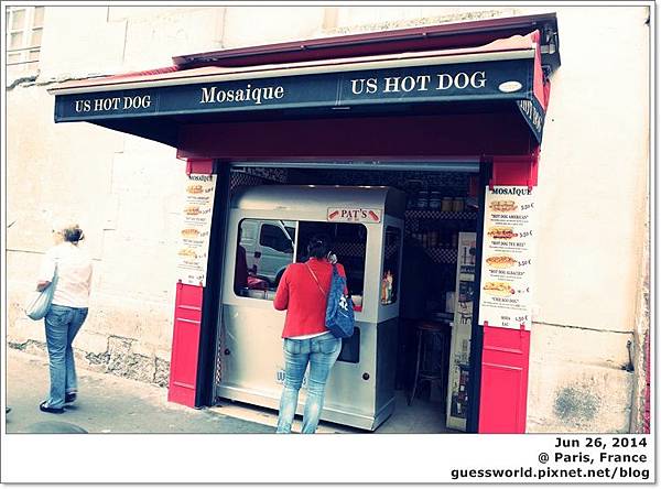 ♣ 法國食記│巴黎【La Mosaïque 】- 很普通的熱狗攤