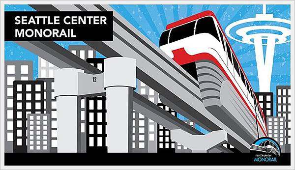 ♣ 西雅圖│MonoRail 單軌電車【從Seattle Center到Westlake Center】