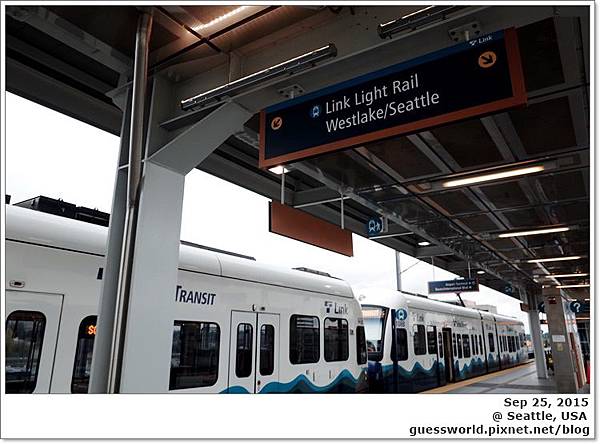 ♣ 西雅圖│Light Rail 輕軌電車【從機場到市區】