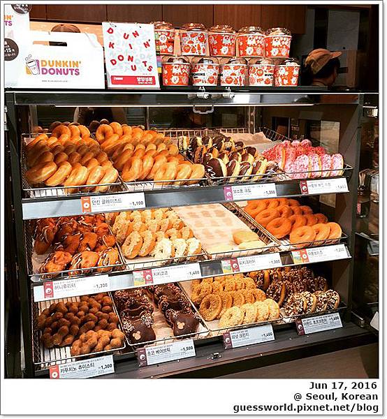ⓢ 首爾食記｜仁川機場【Dunkin Donuts】- 台灣吃不到來韓國吃