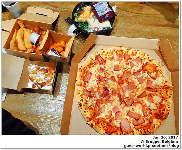 ♞ 比利時食記│布魯日【Dominos Pizza】- 達美樂pizza