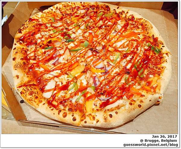 ♞ 比利時食記│布魯日【Dominos Pizza】- 達美樂pizza