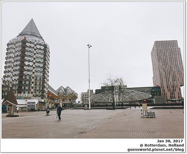 ♞ 荷蘭遊記 Day5│鹿特丹【方塊屋、中央圖書館、Markthal拱形市集、小孩堤防】