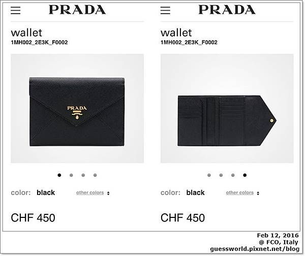 ♠ 義大利│買買【Prada】- 人生第一個名牌皮夾