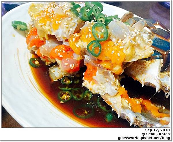 ▩ 首爾食記│兒蜆站【真味食堂/진미식당】- 米其林推介的極美味醬油螃蟹