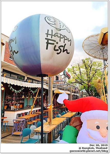 ➻ 曼谷食記│Asiatique【Happy Fish】- 碼頭夜市靠近河岸的景觀餐廳
